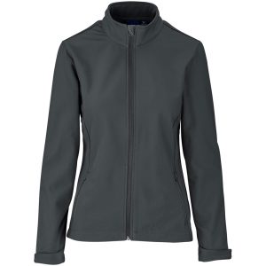Ladies Pinnacle Softshell Jacket in Grey