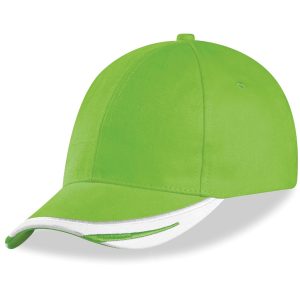 Bronx Cap - 6 Panel in Lime