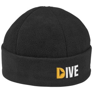 Alaska Brushed Fleece Beanie in Black