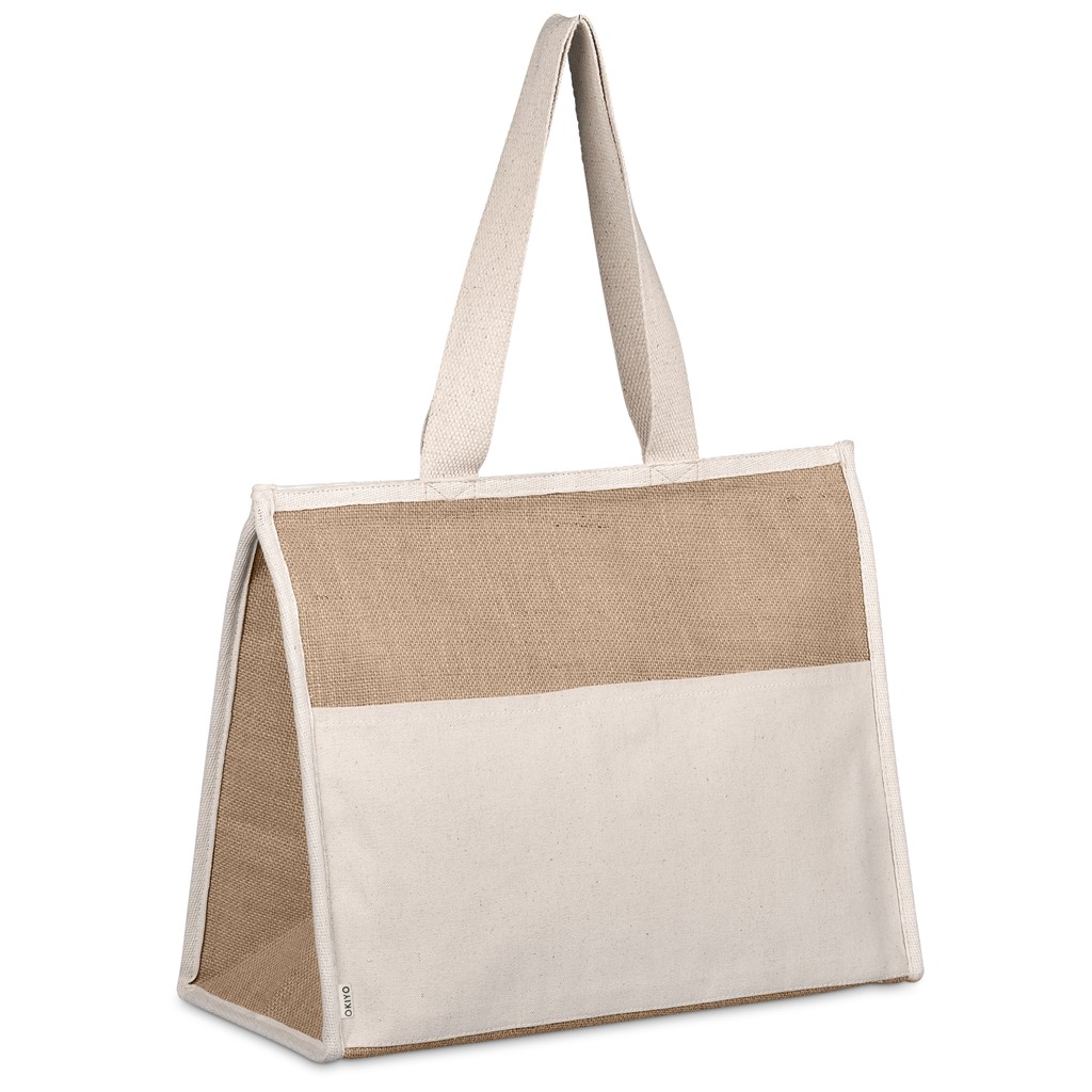 Okiyo Zetsuen Jute & Cotton 30-Can Cooler – Natural