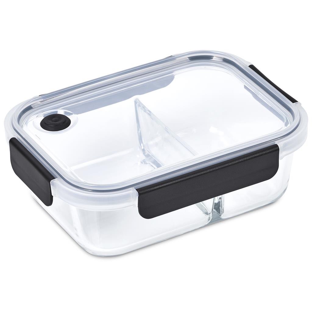 Serendipio Fairford Glass Lunch Box – Black