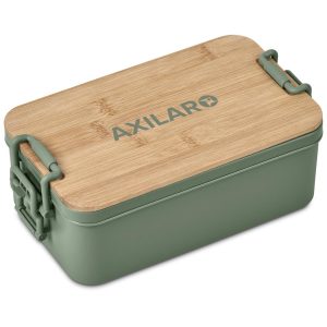 Urban Terrain Lakeside Double Layer Lunch Box & Cutlery Set in Moss Green