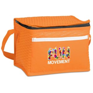 Altitude Brighton Non-Woven 6-Can Cooler in Orange