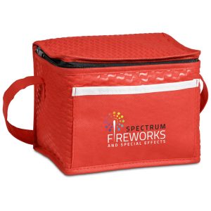 Altitude Brighton Non-Woven 6-Can Cooler in Red