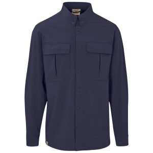 Mens Long Sleeve Amatola Shirt in Navy