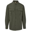 Mens Long Sleeve Amatola Shirt - Olive