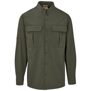 Mens Long Sleeve Amatola Shirt in Olive