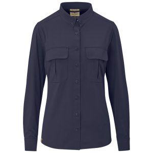 Ladies Long Sleeve Amatola Shirt in Navy