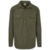 Mens Long Sleeve Mawenzi Twill Shirt - Olive