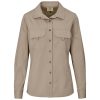 Ladies Long Sleeve Mawenzi Twill Shirt - Khaki