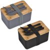 Okiyo Pasuta Recycled Plastic & Bamboo Lunch Box
