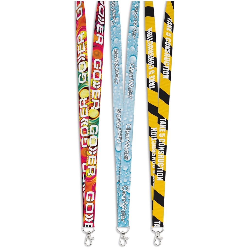 Altitude Snap Hook Clip Double-Sided Sublimation Petersham Lanyard