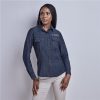 Ladies Long Sleeve Eastwood Denim Shirt