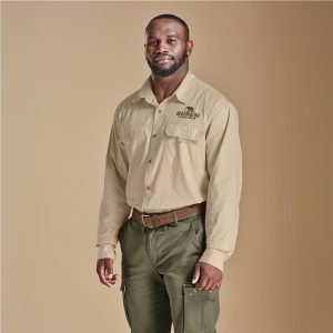 Mens Long Sleeve Mawenzi Twill Shirt