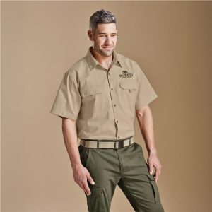 Mens Short Sleeve Mawenzi Twill Shirt