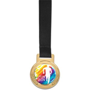 Altitude Achiever Medal With Black Petersham Lanyard