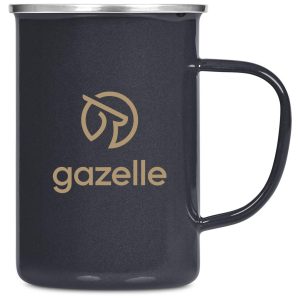 Andy Cartwright Satara Enamel Coffee Mug – 600ml in Charcoal