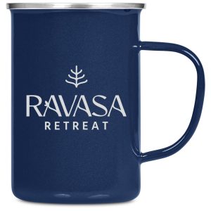Andy Cartwright Satara Enamel Coffee Mug – 600ml in Navy