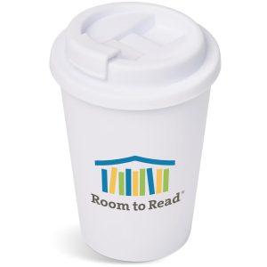 Altitude Wednesday Plastic Double-Wall Tumbler – 350ml in Solid White