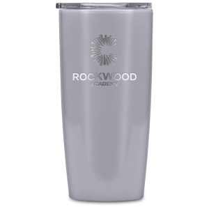 Altitude Daytona Plastic 2-in-1 Double-Wall Tumbler & Straw - 600ml in Grey
