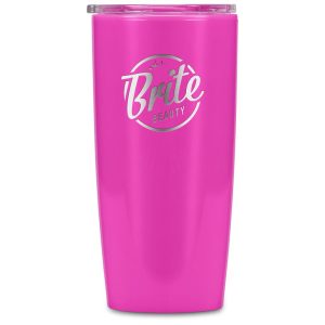 Altitude Daytona Plastic 2-in-1 Double-Wall Tumbler & Straw - 600ml in Pink