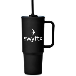 Altitude Texas Plastic Double-Wall Mug – 1.2 Litre in Black