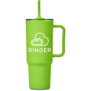 Altitude Texas Plastic Double-Wall Mug – 1.2 Litre in Lime