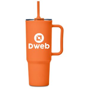 Altitude Texas Plastic Double-Wall Mug – 1.2 Litre in Orange