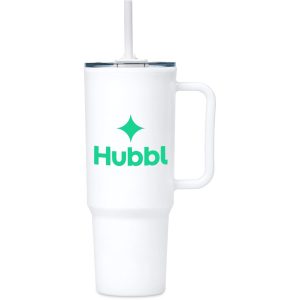 Altitude Texas Plastic Double-Wall Mug – 1.2 Litre in Solid White