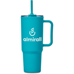 Altitude Texas Plastic Double-Wall Mug – 1.2 Litre in Turquoise