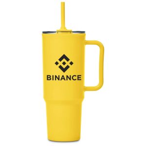 Altitude Texas Plastic Double-Wall Mug – 1.2 Litre in Yellow