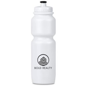 Altitude Strada Plastic Water Bottle - 800ml in Solid White