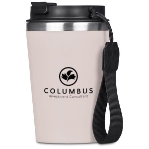 Kooshty Luca Stainless Steel & Plastic Double-Wall Tumbler – 350ml in Cream