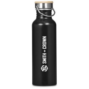 Kooshty Tugela Recycled Aluminium Water Bottle - 750ml in Black