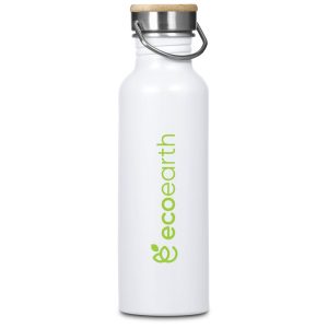 Kooshty Tugela Recycled Aluminium Water Bottle - 750ml in Solid White