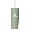 Kooshty Concorde Stainless Steel & Plastic Double-Wall Tumbler & Straw - 720ml - Sage