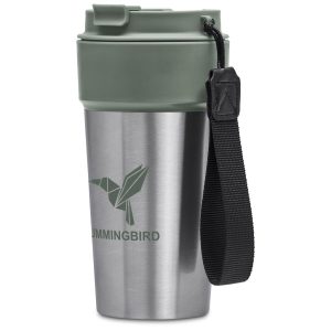 Kooshty Amigo Stainless Steel & Plastic Double-Wall Tumbler - 500ml in Moss Green