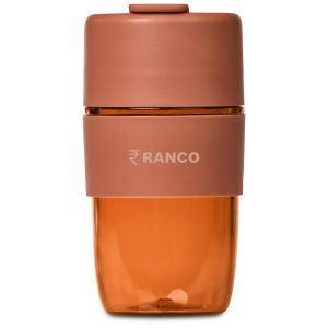 Kooshty Verso Plastic Coffee Tumbler - 400ml in Burnt Orange