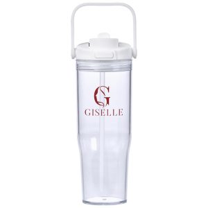 Kooshty Moomo Plastic Tumbler - 900ml in Solid White