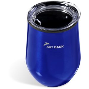 Serendipio Madison Stainless Steel & Plastic Double-Wall Tumbler - 350ml in Blue