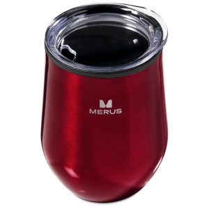 Serendipio Madison Stainless Steel & Plastic Double-Wall Tumbler - 350ml in Red