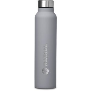 Serendipio Baxter Stainless Steel Water Bottle - 1 Litre in Grey