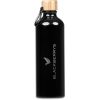 Serendipio Origen Aluminium & Bamboo Water Bottle – 750ml - Black