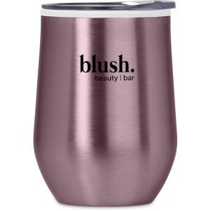 Serendipio Vogue Madison Stainless Steel & Plastic Double-Wall Tumbler - 350ml in Pink