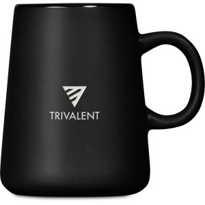 Serendipio Dorset Ceramic Coffee Mug – 400ml in Black