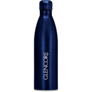 Serendipio Miranda Stainless Steel Water Bottle – 1 Litre in Navy
