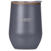 Serendipio Ovolo Stainless Steel & Plastic Double-Wall Tumbler – 350ml - Dark Grey