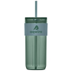Serendipio Mayfair Plastic Tumbler & Straw – 650ml in Dusty Teal