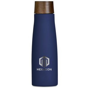 Serendipio Snowdonia Stainless Steel Vacuum Water Bottle - 600ml in Navy