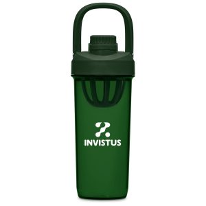 Serendipio Mondrian Plastic 2-in-1 Water Bottle - 800ml in Dark Green